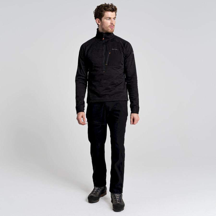 Chandails Craghoppers Tarbert Half Zip Homme Noir | IVZ61DN