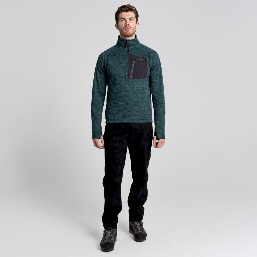 Chandails Craghoppers Tarbert Half Zip Homme Vert | SNQ2817YW