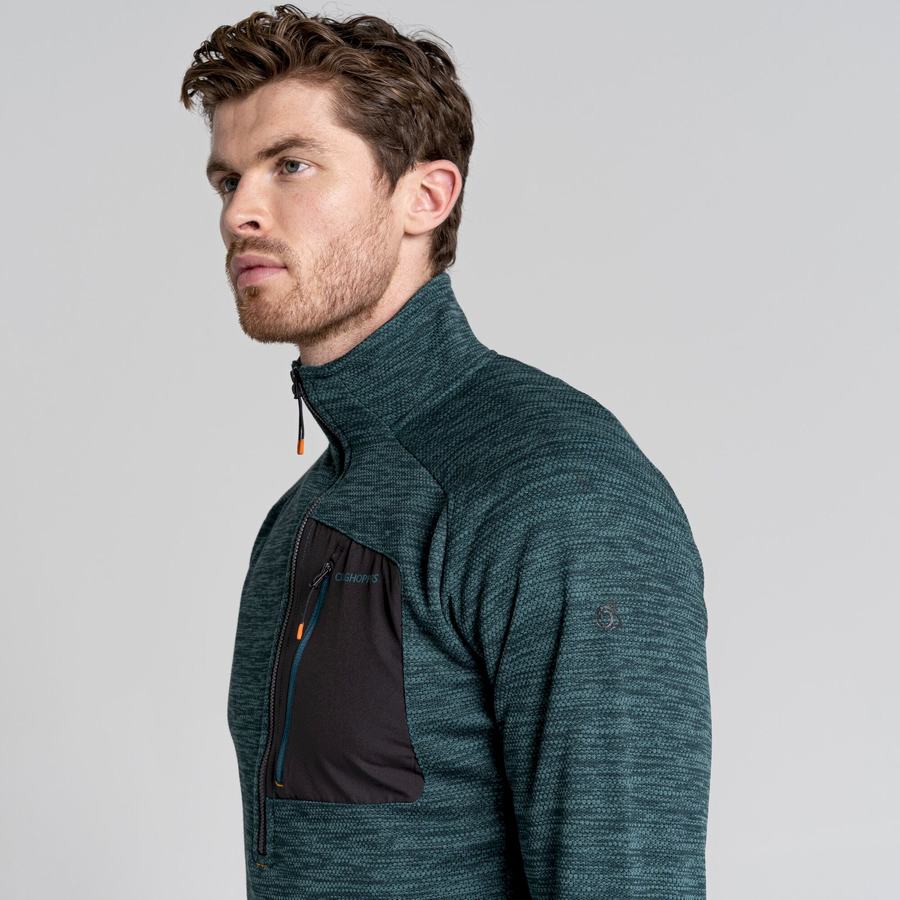 Chandails Craghoppers Tarbert Half Zip Homme Vert | SNQ2817YW