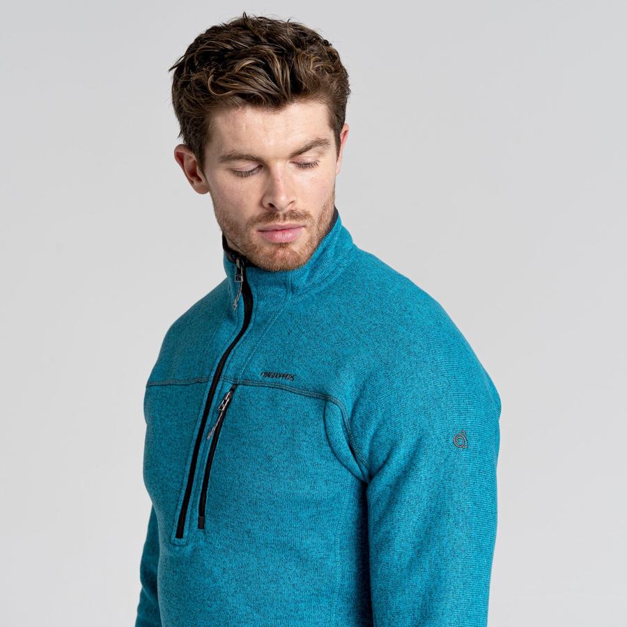 Chandails Craghoppers Torney Half Zip Homme Bleu | WLY8157BF