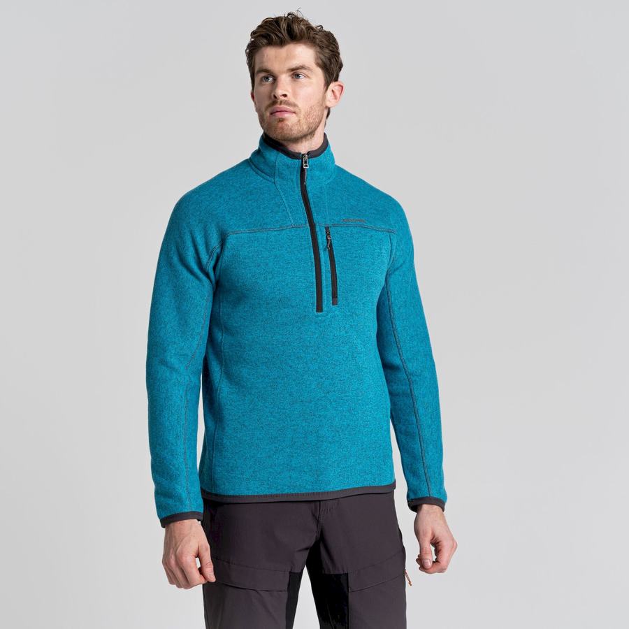 Chandails Craghoppers Torney Half Zip Homme Bleu | WLY8157BF