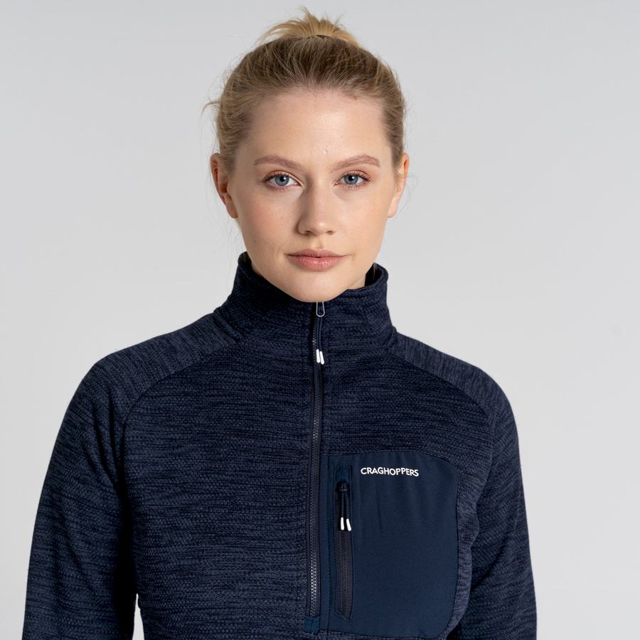 Chandails Craghoppers Trina Half Zip Femme Bleu Bleu Marine | OHH8435SR