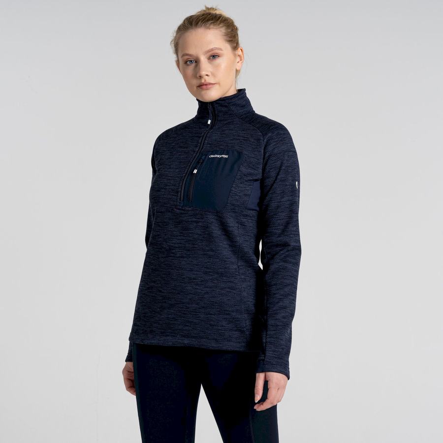 Chandails Craghoppers Trina Half Zip Femme Bleu Bleu Marine | OHH8435SR