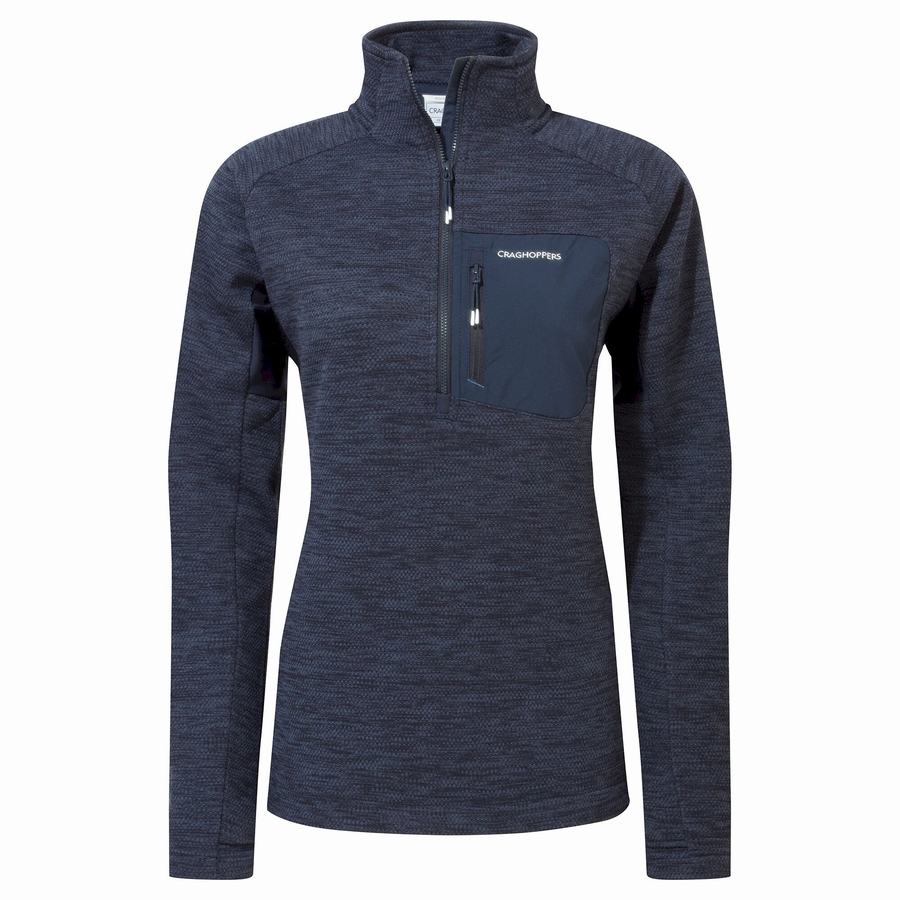 Chandails Craghoppers Trina Half Zip Femme Bleu Bleu Marine | OHH8435SR