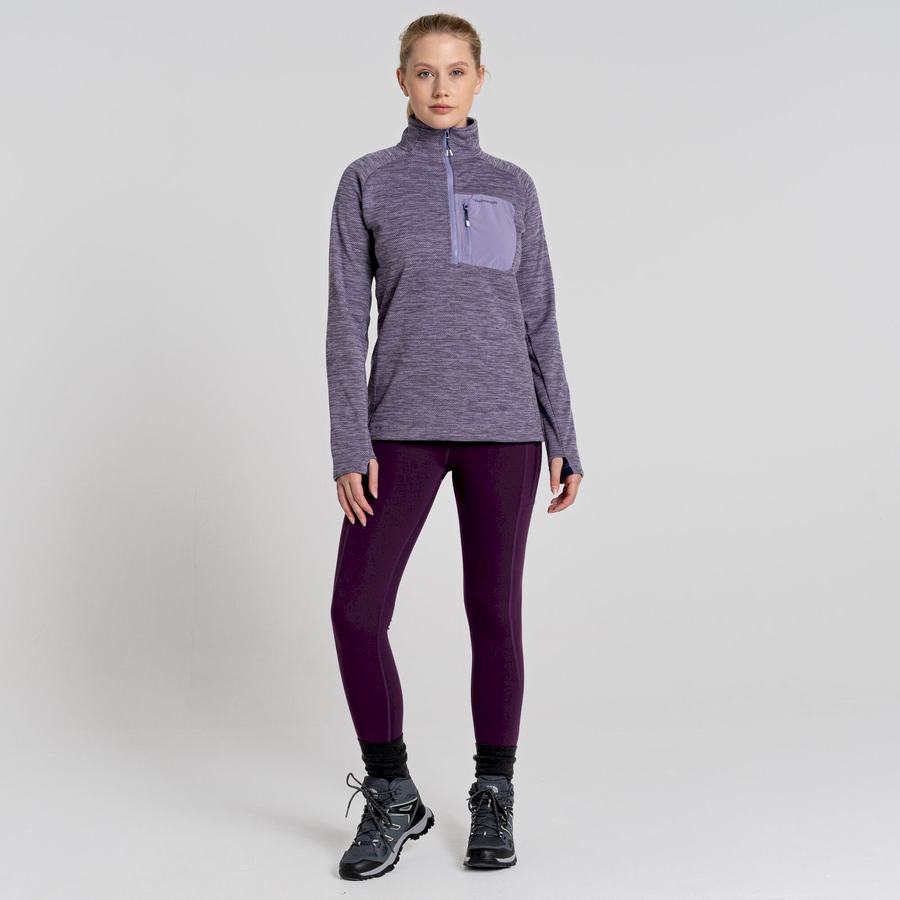 Chandails Craghoppers Trina Half Zip Femme Violette | ZCF2989WM