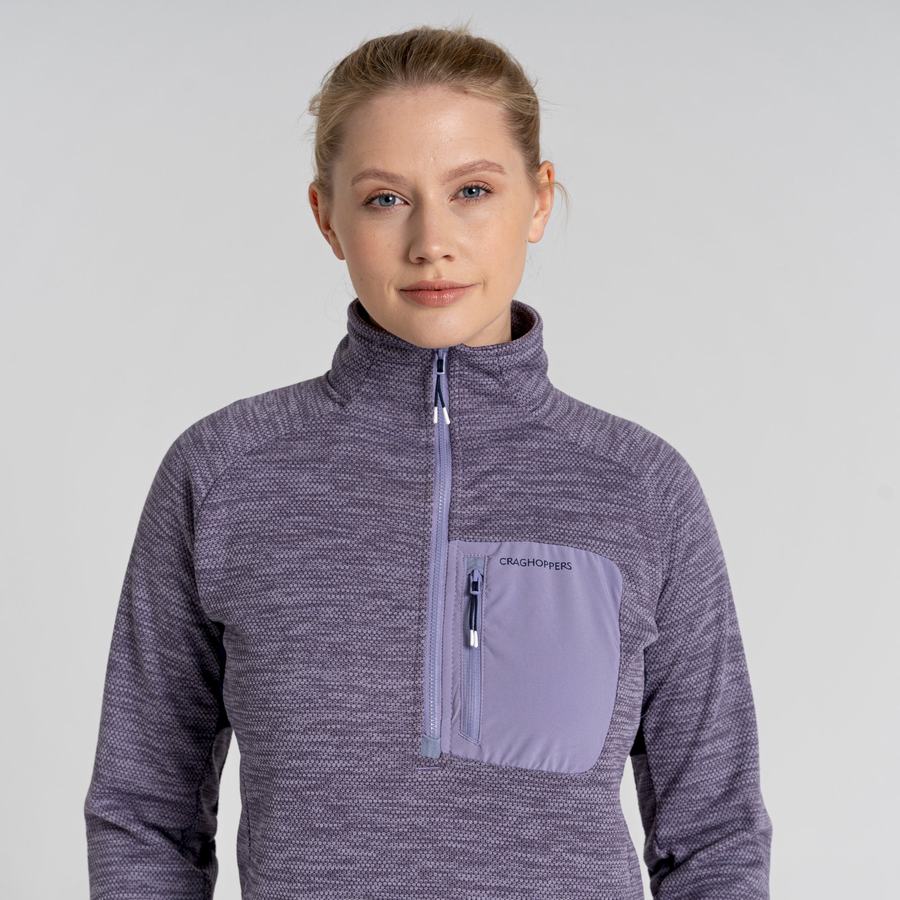 Chandails Craghoppers Trina Half Zip Femme Violette | ZCF2989WM