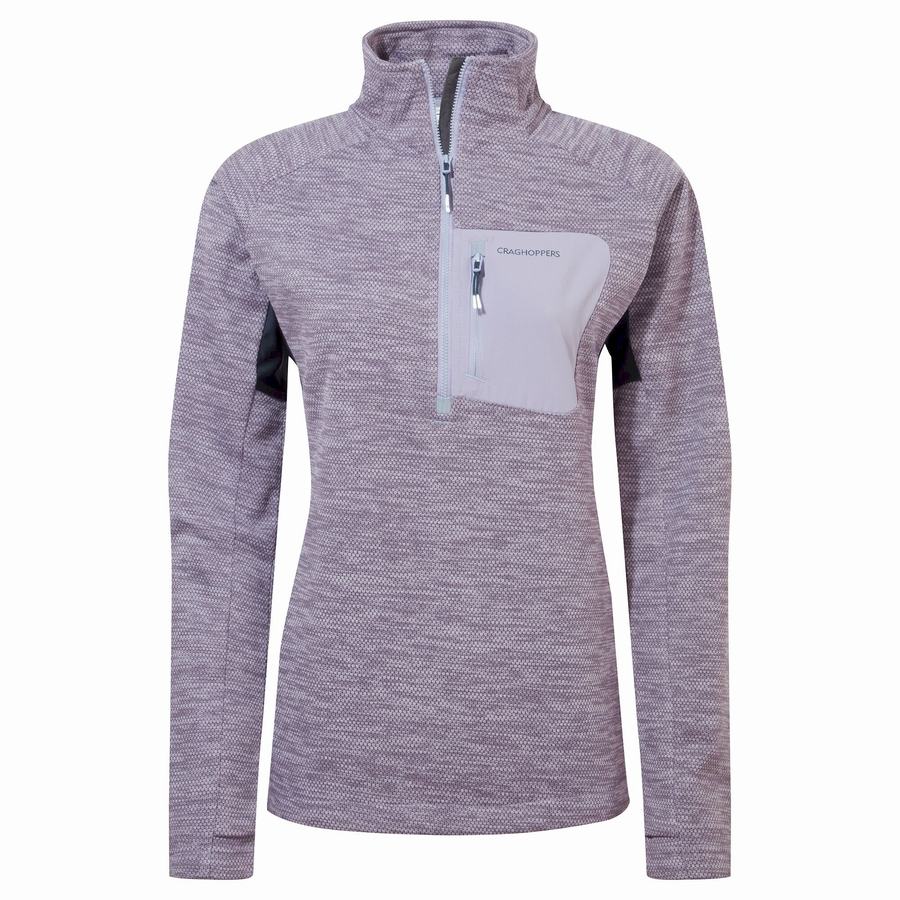 Chandails Craghoppers Trina Half Zip Femme Violette | ZCF2989WM