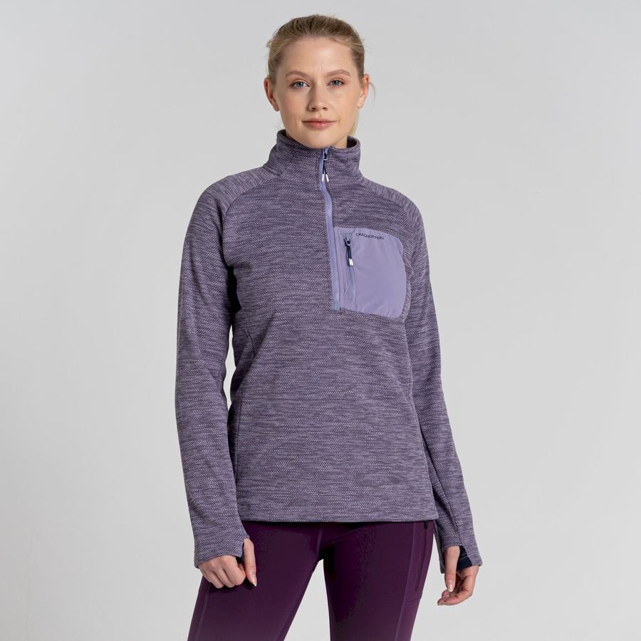 Chandails Craghoppers Trina Half Zip Femme Violette | ZCF2989WM