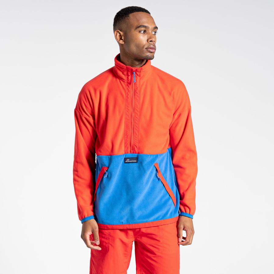 Chandails Craghoppers Welwood Half Zip Femme Orange Rouge Bleu | TAU645UO