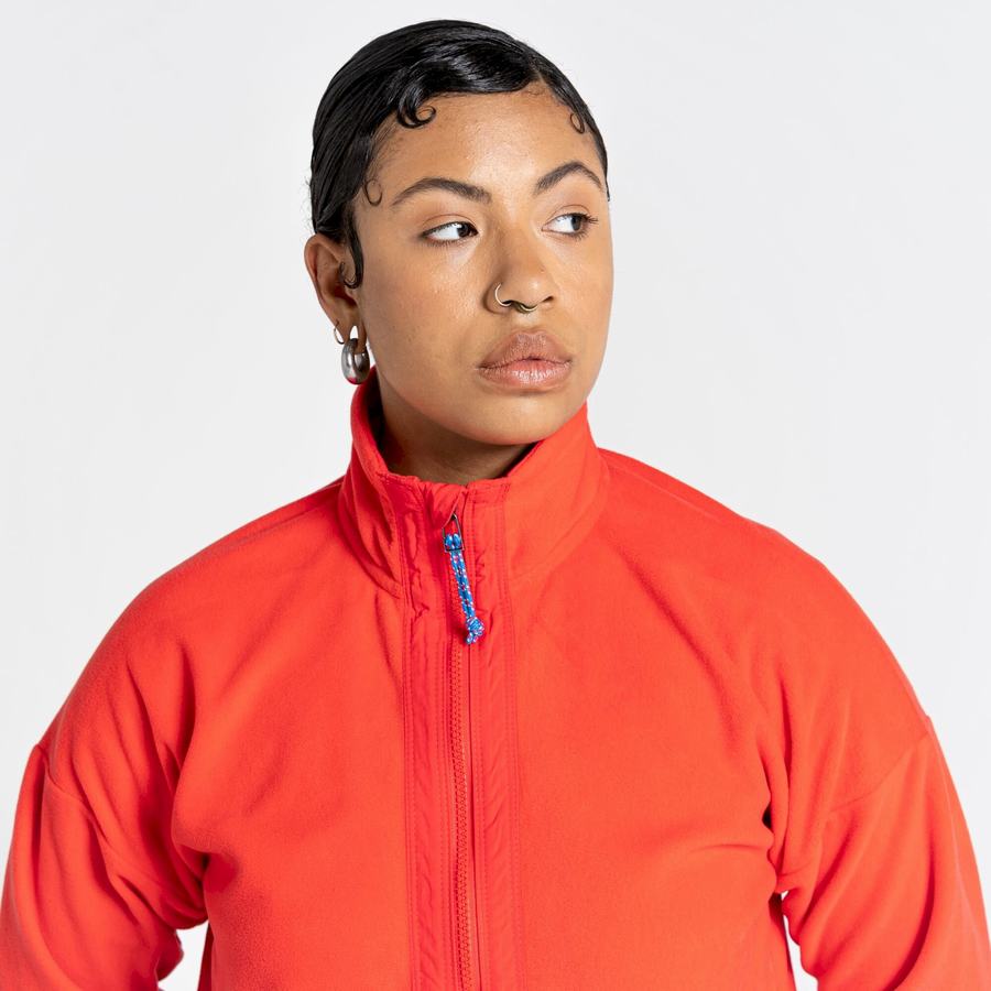 Chandails Craghoppers Welwood Half Zip Femme Orange Rouge Bleu | TAU645UO