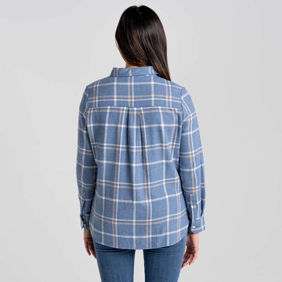 Chemises Craghoppers Emie Long Sleeved Femme Bleu | JKO3185CC