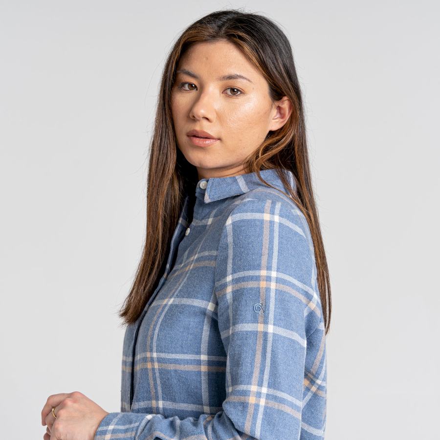 Chemises Craghoppers Emie Long Sleeved Femme Bleu | JKO3185CC