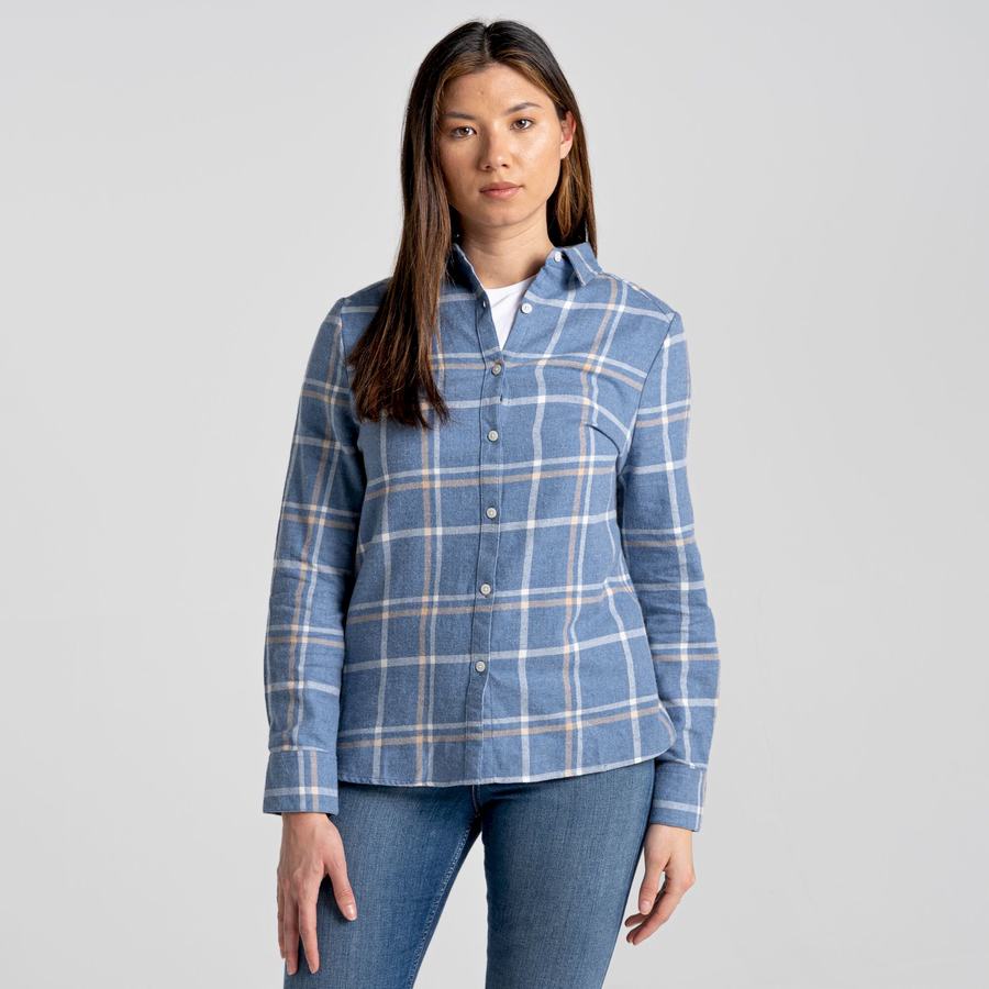 Chemises Craghoppers Emie Long Sleeved Femme Bleu | JKO3185CC