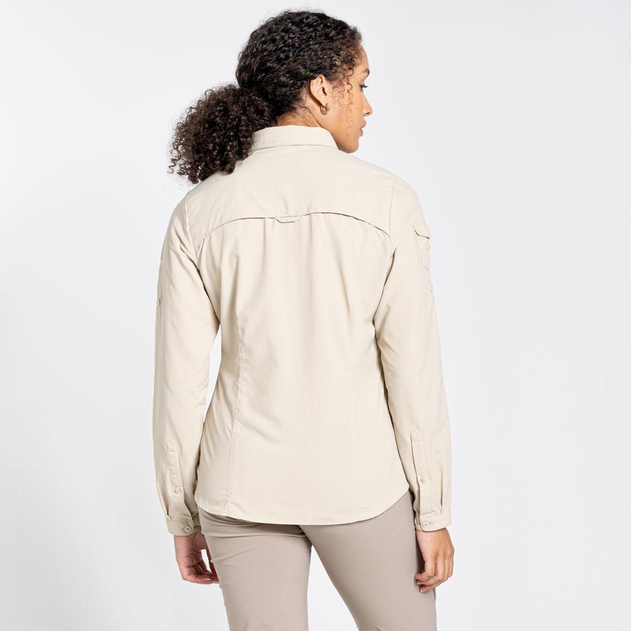 Chemises Craghoppers NosiLife Adventure II Long Sleeved Femme Marron | MFD2355BC