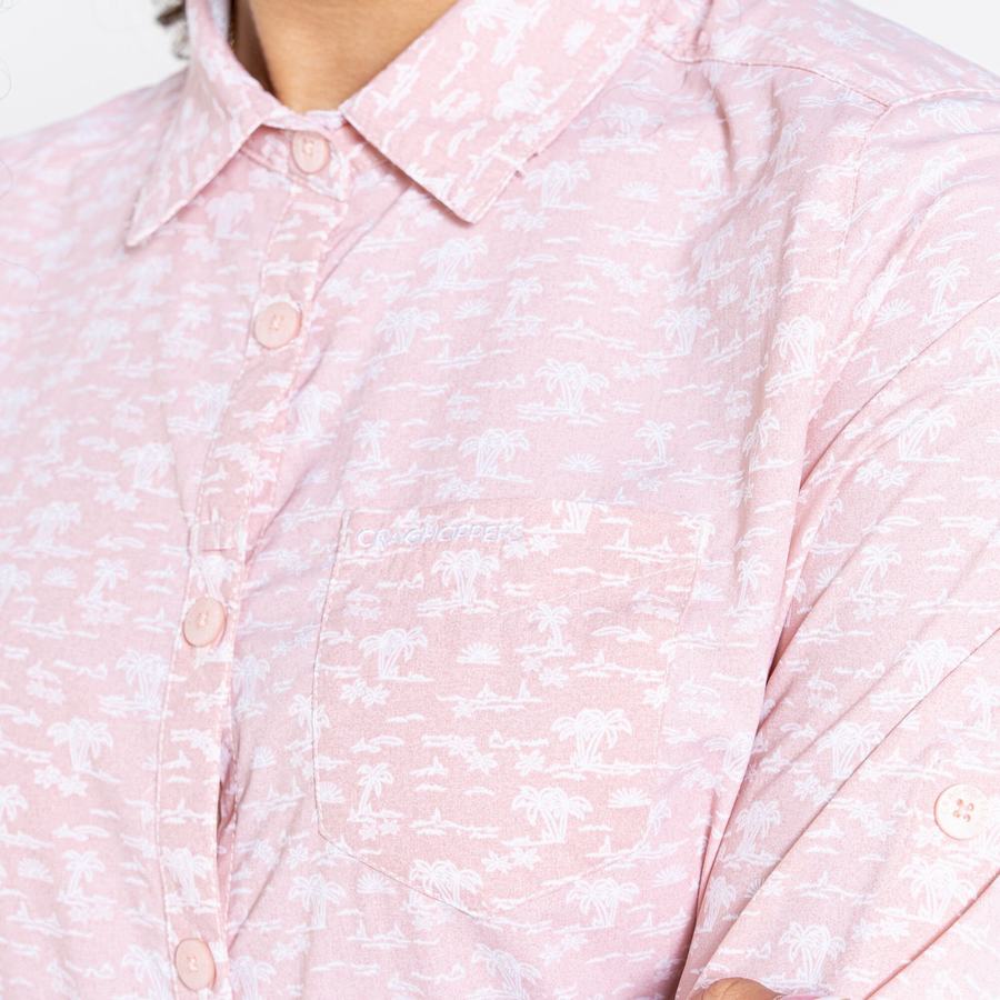 Chemises Craghoppers NosiLife Callo Long Sleeved Femme Rose | KQK8032TP