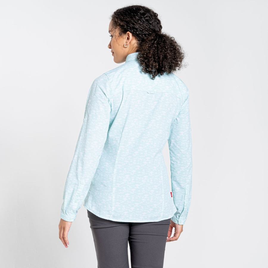 Chemises Craghoppers NosiLife Callo Long Sleeved Femme Vert | WMO4441QM