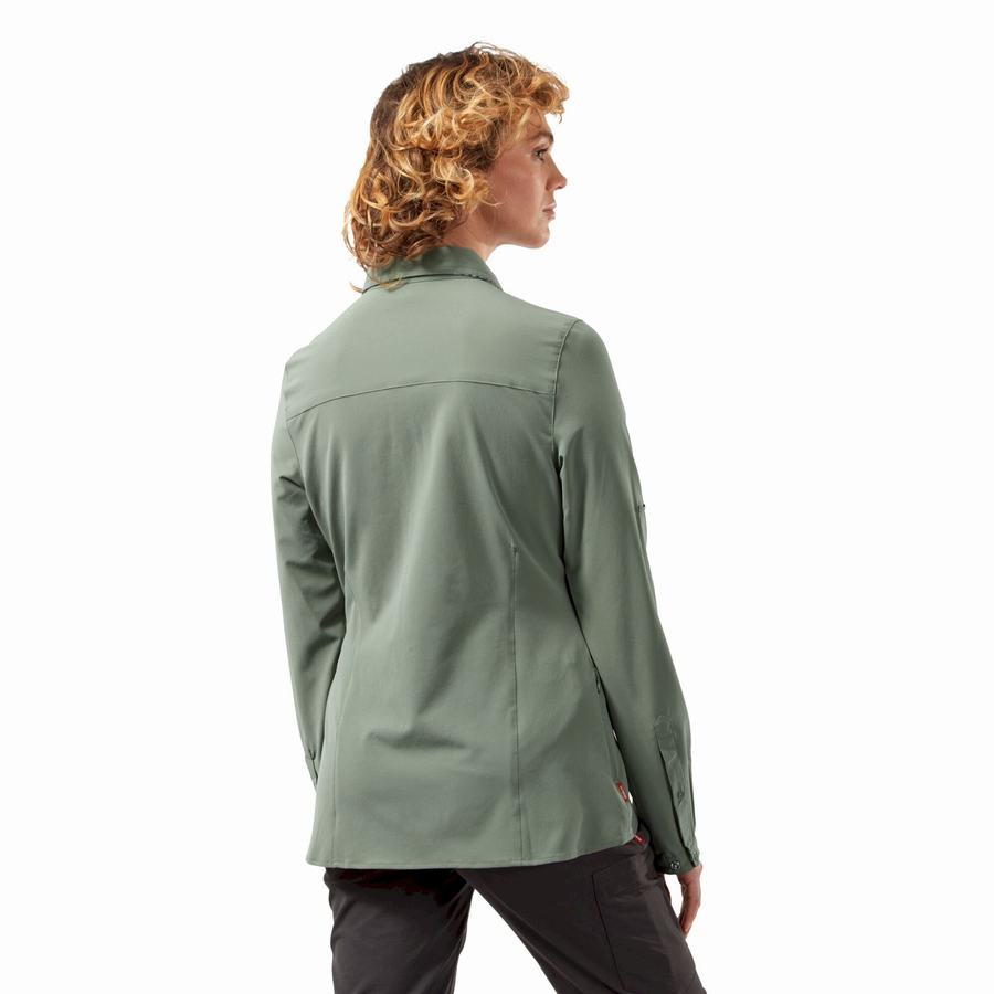 Chemises Craghoppers NosiLife Pro III Long Sleeved Femme Vert Olive | LFX9258NZ