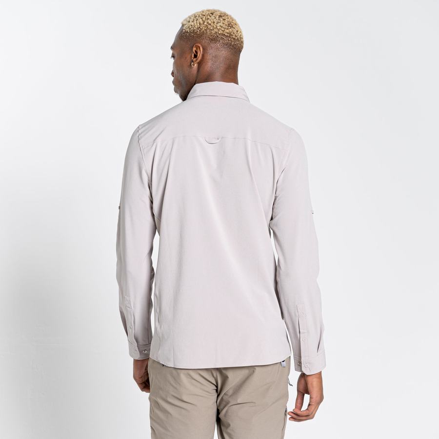 Chemises Craghoppers NosiLife Pro IV Long Sleeved Homme Blanche | GMG6277OE