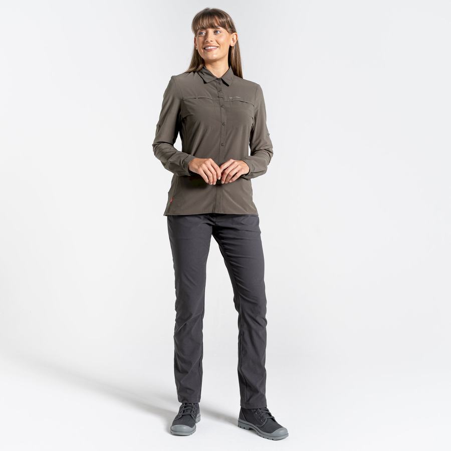 Chemises Craghoppers NosiLife Pro IV Long Sleeved Femme Kaki | UDJ9810RE