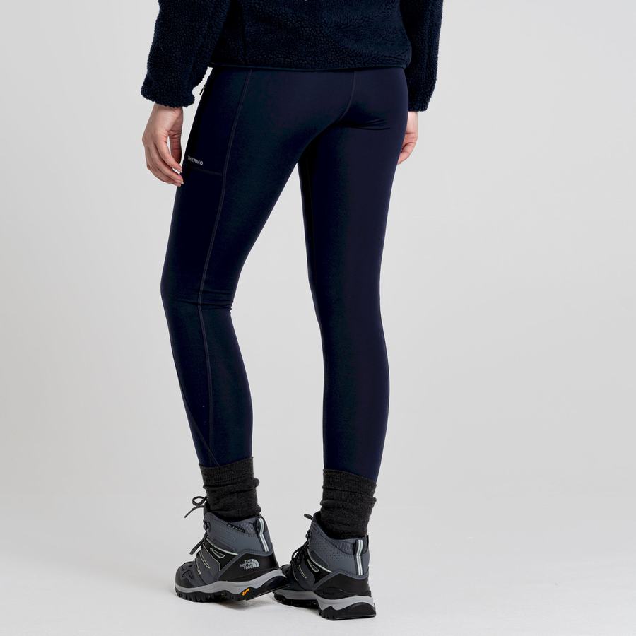 Leggings Craghoppers Compression Thermal Femme Bleu Bleu Marine | EZC2565SP