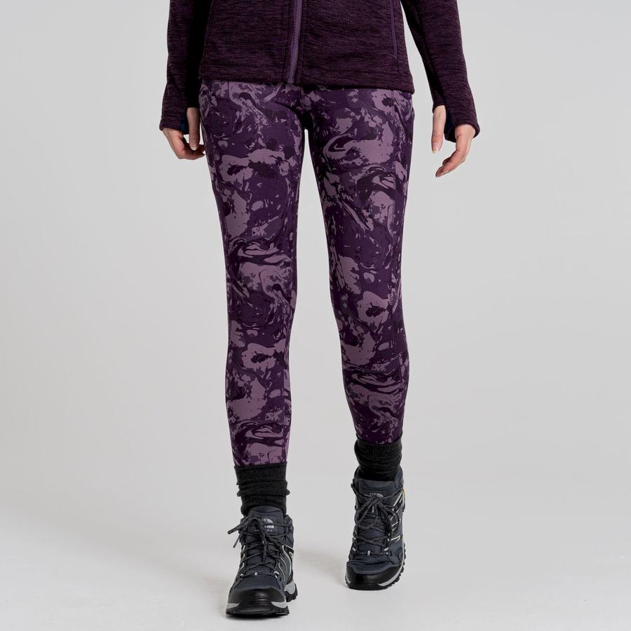 Leggings Craghoppers Kiwi Thermal Femme Violette | GYU7568FC