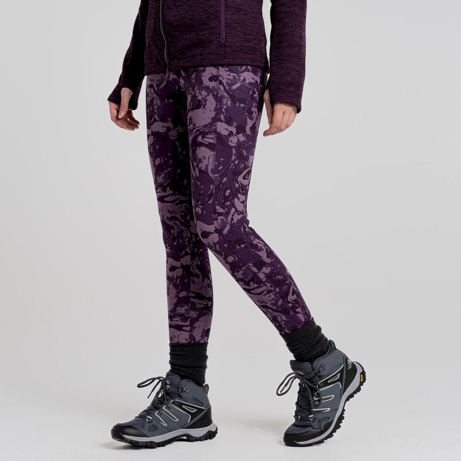 Leggings Craghoppers Kiwi Thermal Femme Violette | GYU7568FC