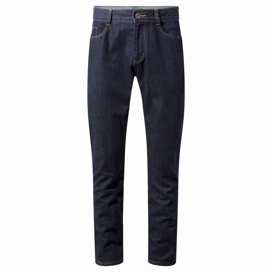 Pantalons Craghoppers Bardsey Jean Homme Indigo Bleu | GDL3567QA