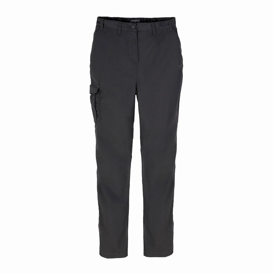 Pantalons Craghoppers Expert Kiwi Femme Grise Foncé | SQL5585CV