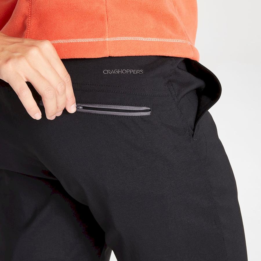 Pantalons Craghoppers Kiwi Pro Expedition D'hiver Doublée Femme Noir | IEV217PA