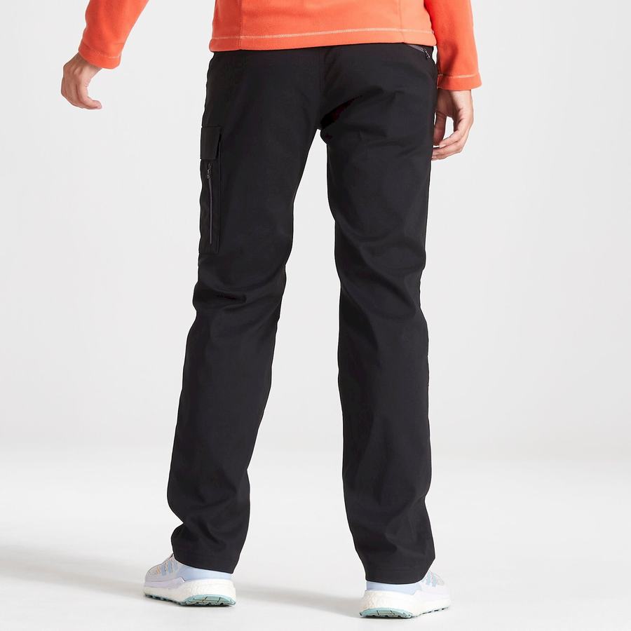 Pantalons Craghoppers Kiwi Pro Expedition D'hiver Doublée Femme Noir | IEV217PA