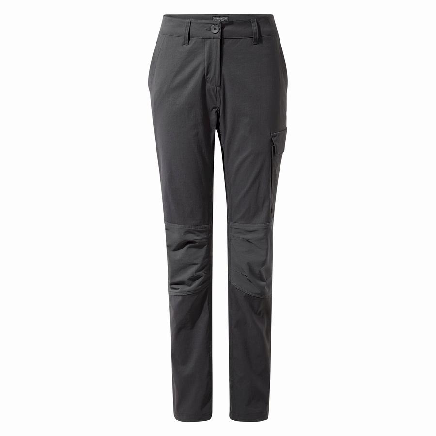 Pantalons Craghoppers Kiwi Pro Expedition Femme Grise Foncé | QIP5774RY