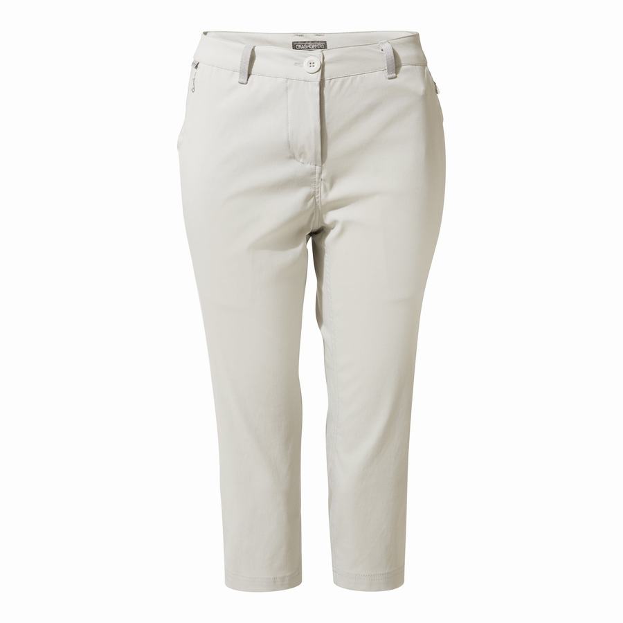 Pantalons Craghoppers Kiwi Pro II Crop Femme Grise | FWU7996VM