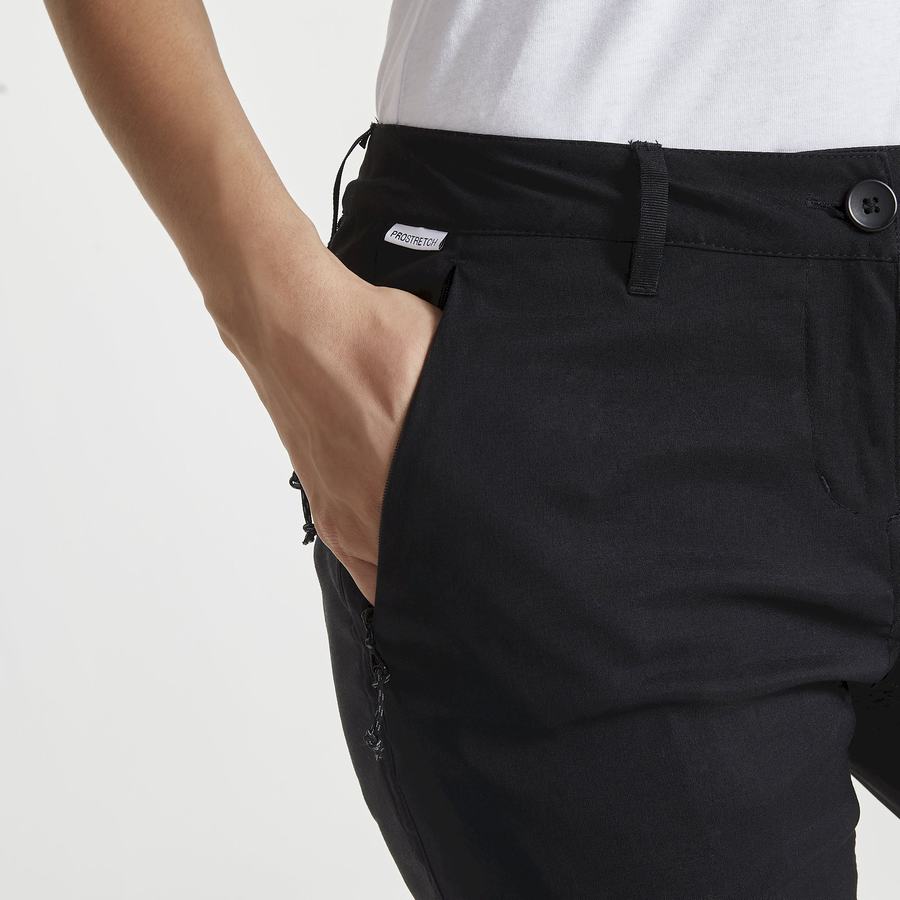 Pantalons Craghoppers Kiwi Pro II D'hiver Doublée Femme Noir | ORN4871HZ