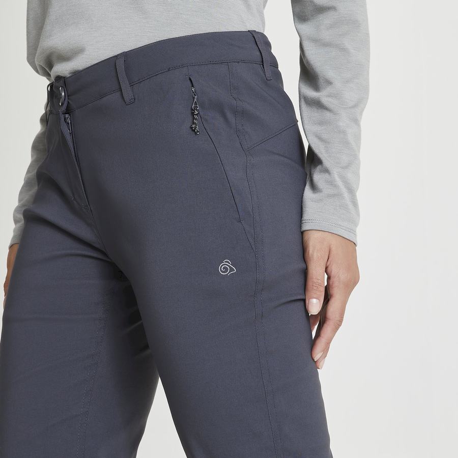 Pantalons Craghoppers Kiwi Pro II D'hiver Doublée Femme Grise Foncé | XXM4296ZZ