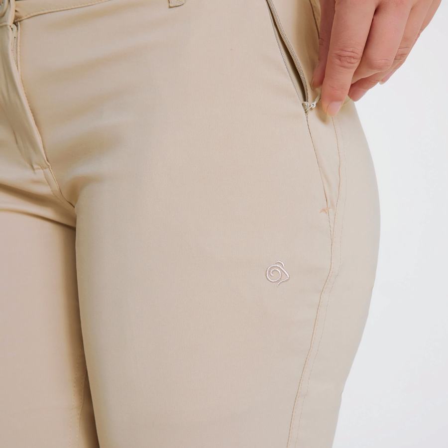 Pantalons Craghoppers Kiwi Pro II Femme Marron | PPQ5847RW