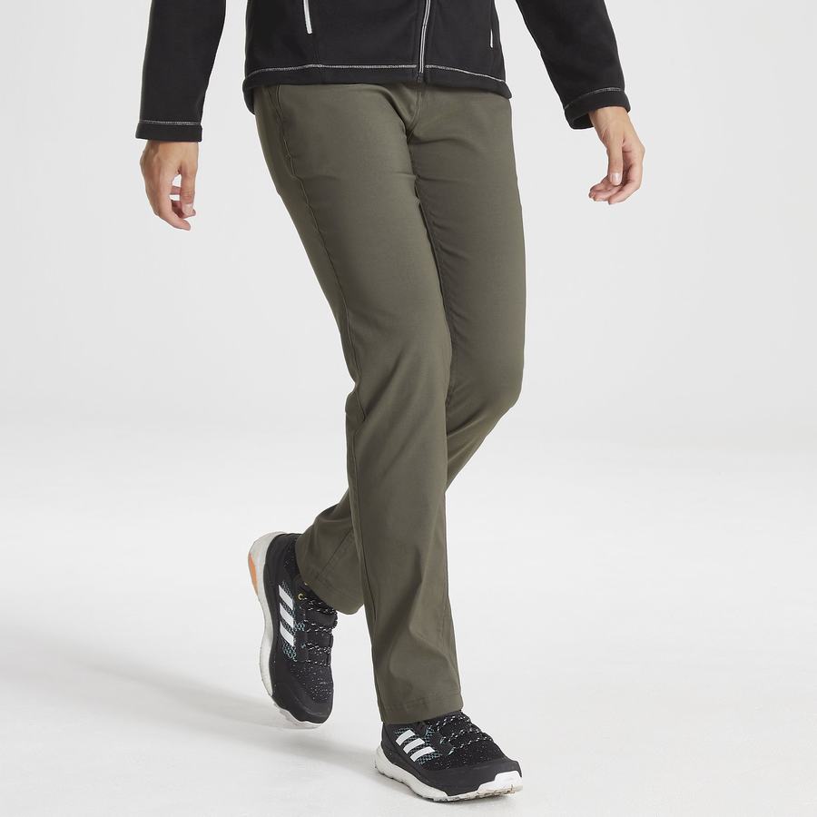 Pantalons Craghoppers Kiwi Pro II Femme Kaki | XAI547CT