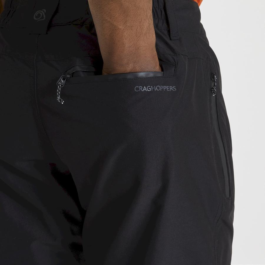 Pantalons Craghoppers Kiwi Pro II Imperméables Homme Noir | KPR2862MR