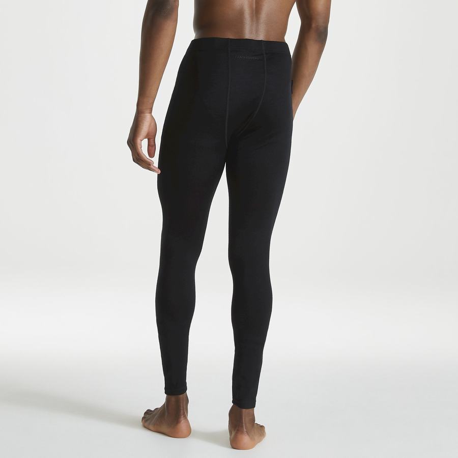 Pantalons Craghoppers Merino Baselayer Homme Noir | BAQ8843YS