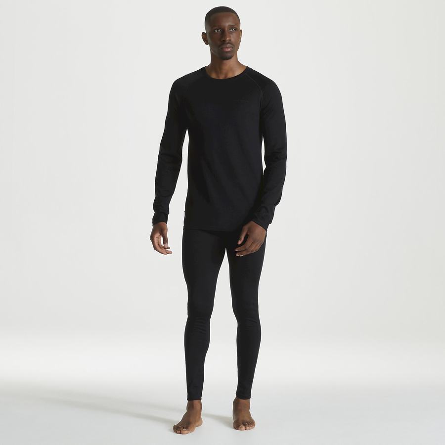 Pantalons Craghoppers Merino Baselayer Homme Noir | BAQ8843YS