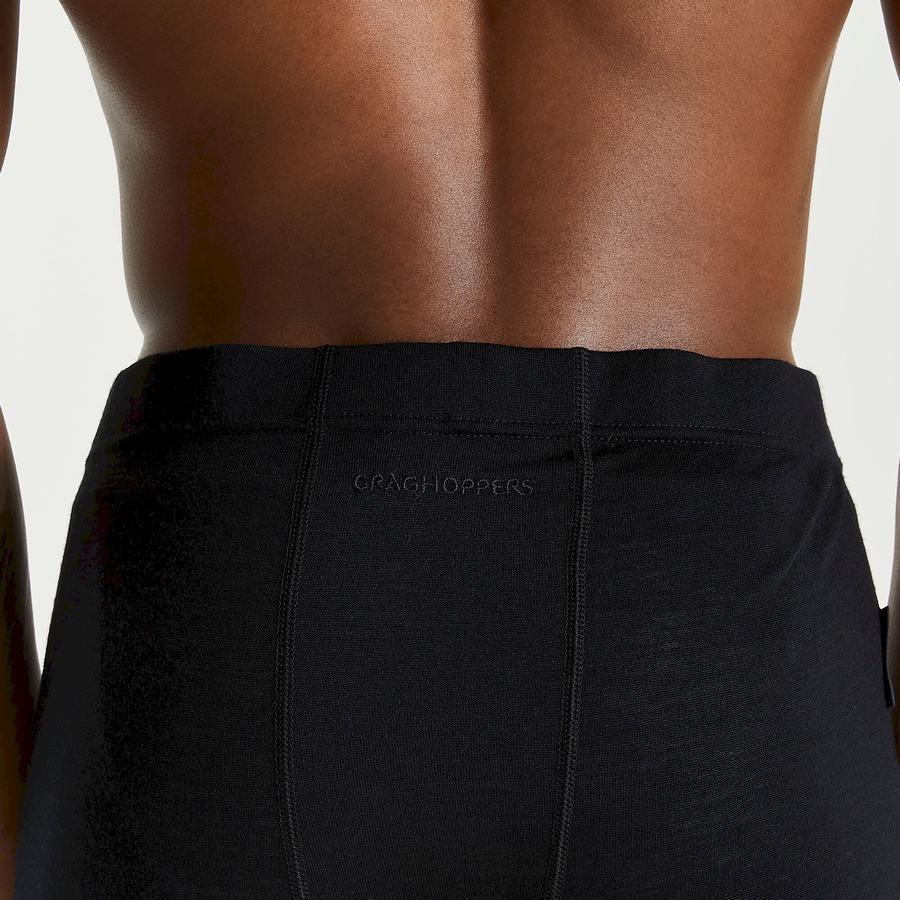 Pantalons Craghoppers Merino Baselayer Homme Noir | BAQ8843YS