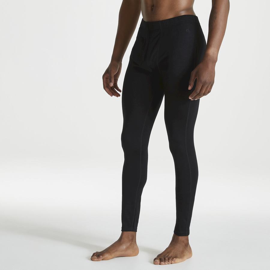 Pantalons Craghoppers Merino Baselayer Homme Noir | BAQ8843YS