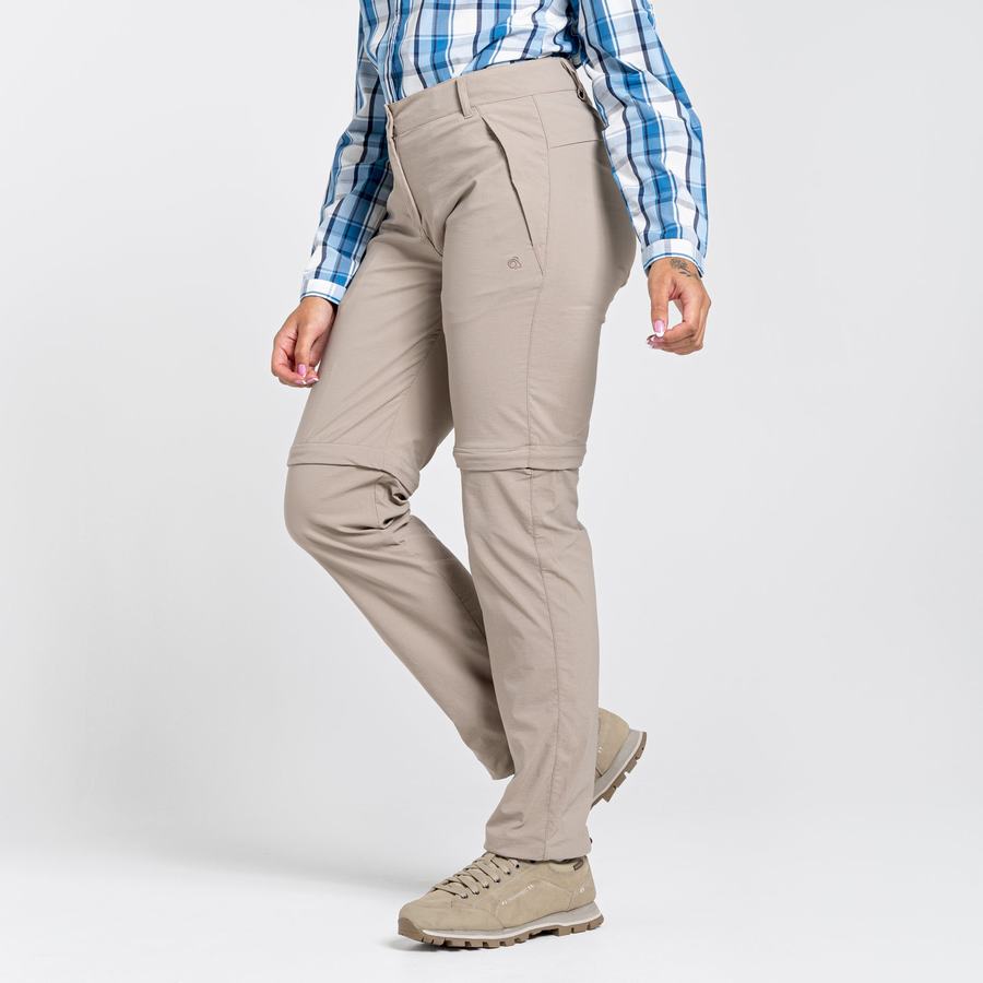 Pantalons Craghoppers NosiLife Pro II Femme Marron Clair | BTJ8499CR