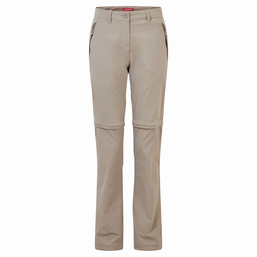 Pantalons Craghoppers NosiLife Pro II Femme Marron Clair | BTJ8499CR