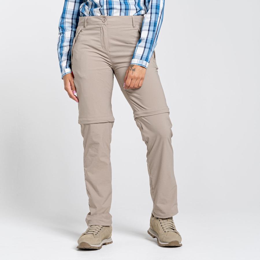 Pantalons Craghoppers NosiLife Pro II Femme Marron Clair | BTJ8499CR