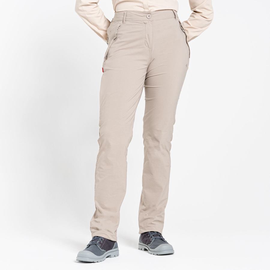 Pantalons Craghoppers NosiLife Pro II Femme Marron Clair | PBO4411FA