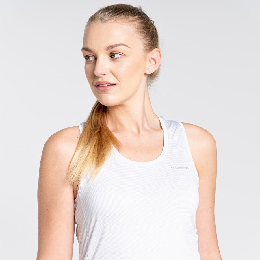 T Shirts Craghoppers Aliso Vest Top Femme Blanche | VYC4882WS