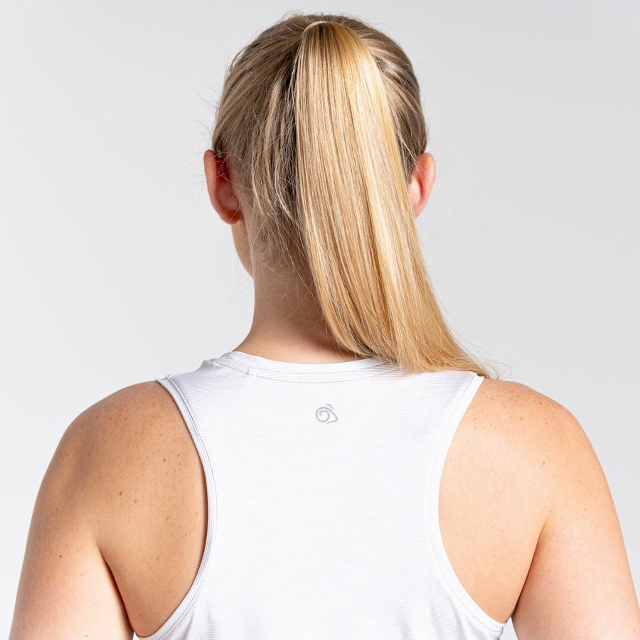 T Shirts Craghoppers Aliso Vest Top Femme Blanche | VYC4882WS