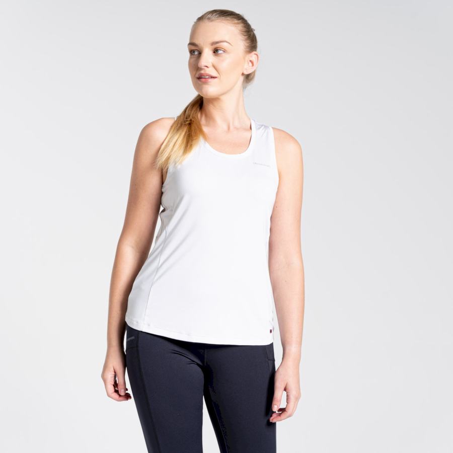 T Shirts Craghoppers Aliso Vest Top Femme Blanche | VYC4882WS