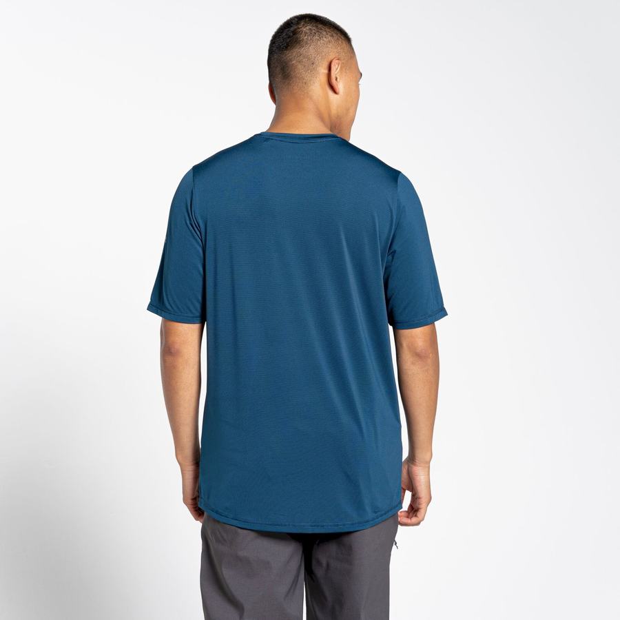 T Shirts Craghoppers Belardo Corta Sleeved Homme Bleu Marine Bleu | TJZ6262HH