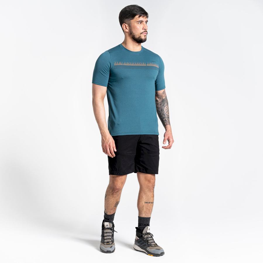 T Shirts Craghoppers Dynamic Corta Sleeved Homme Vert | ITG8589NU